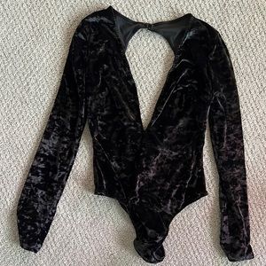 Victoria’s Secret bodysuit. Long sleeve. Velvet.
